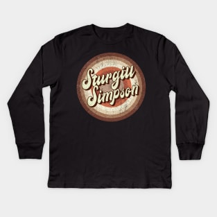 Vintage brown exclusive - Sturgill Simpson Kids Long Sleeve T-Shirt